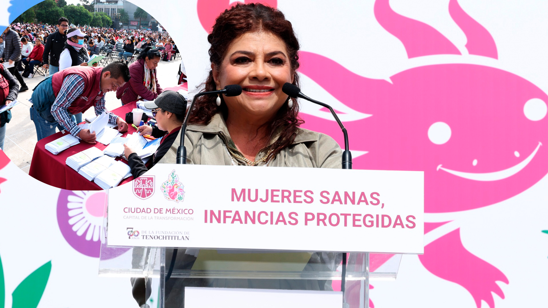 Clara Brugada encabeza arranque y primera entrega del programa “Mujeres Sanas, Infancias Protegidas” para embarazadas