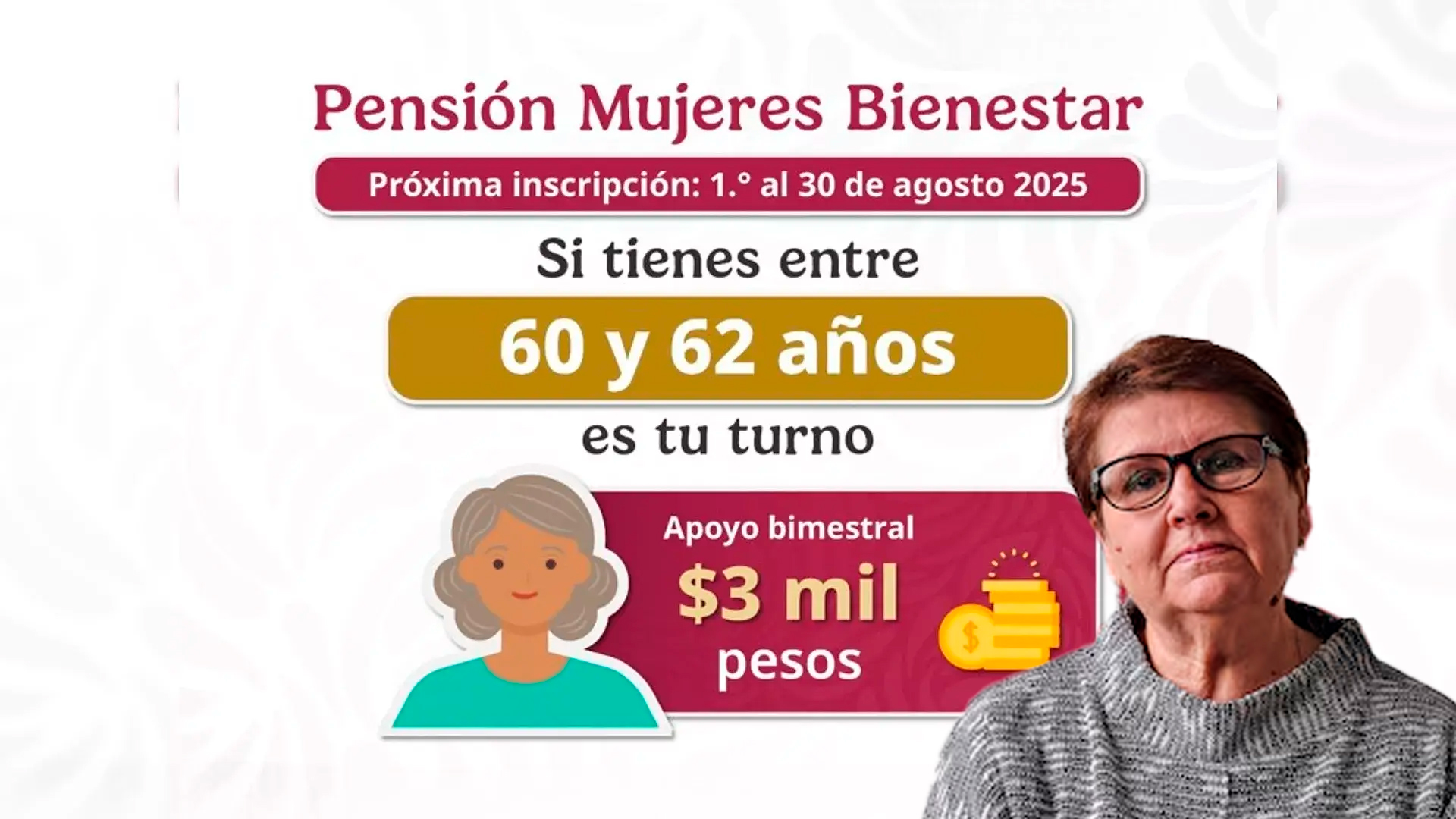 Calendario 2025: Registro presencial para acceder a los 3 000 pesos bimestrales de Pensión Mujeres Bienestar