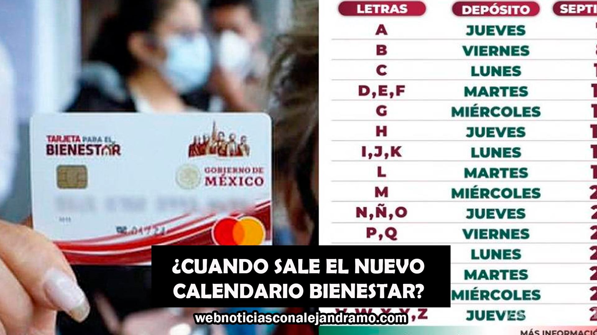¿Cuándo se Publica el Calendario de Pagos de la Pensión Bienestar para Adultos Mayores en Septiembre 2025?