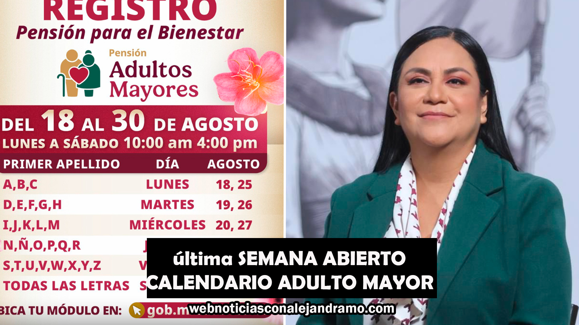 Últimos días de registro presencial para Pensiones del Bienestar