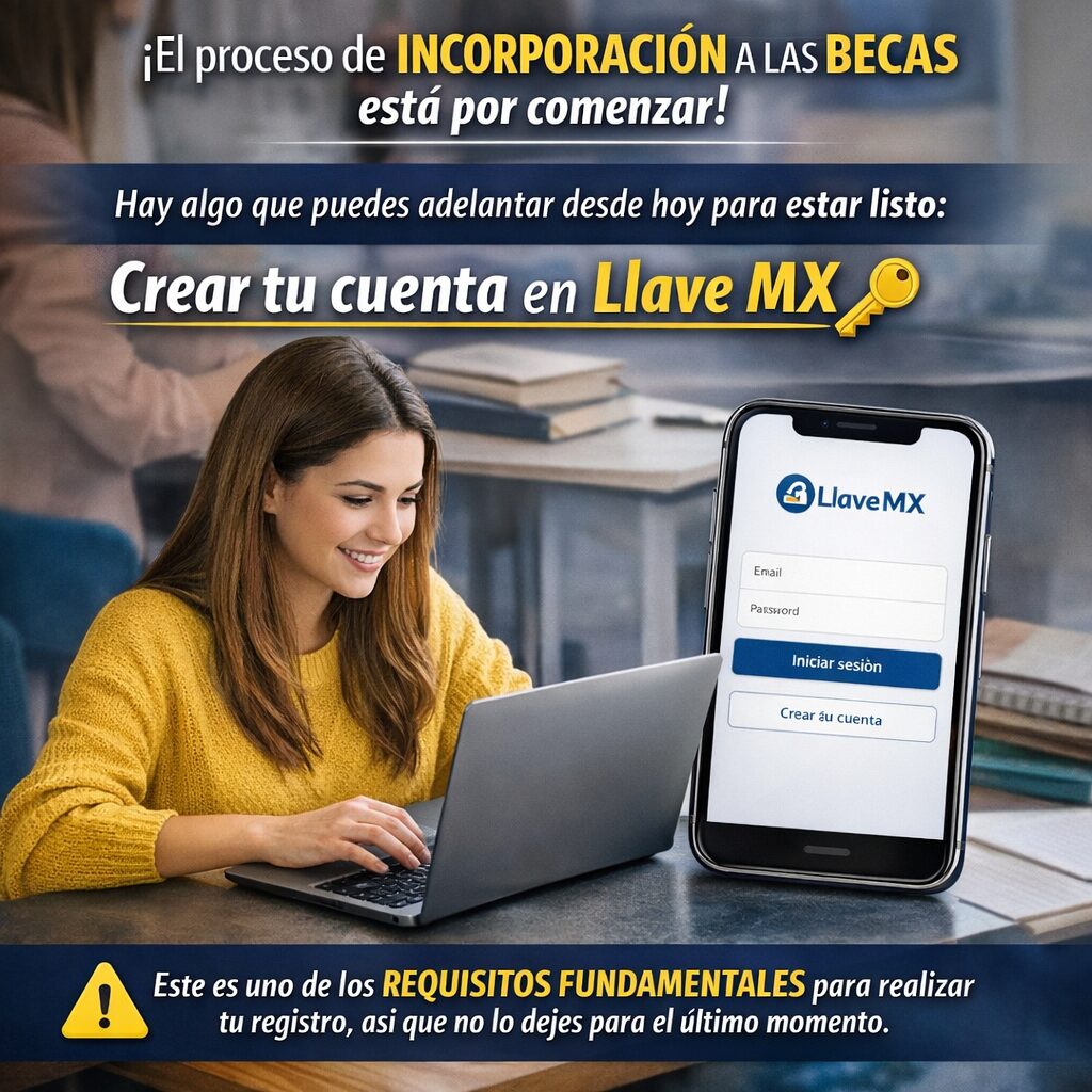 Inicia el proceso de incorporación a las Becas Benito Juárez: crear tu cuenta en Llave MX será clave para registrarte