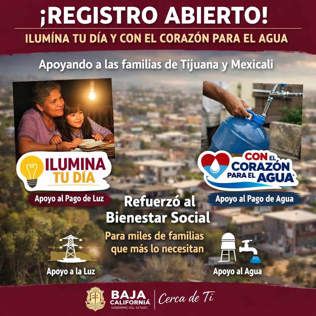 Abren registro a programas “Ilumina Tu Día” y “Con el Corazón para el Agua” en Tijuana y Mexicali