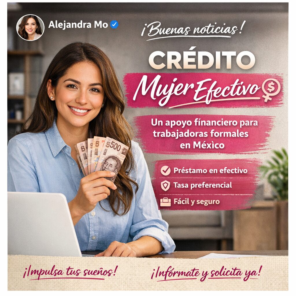 Fonacot lanza el Crédito Mujer Efectivo: un apoyo financiero para trabajadoras formales en México