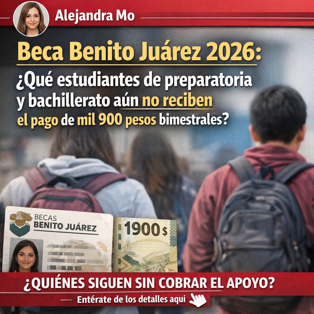 Beca Benito Juárez 2026: quiénes son los estudiantes de preparatoria y bachillerato que aún no reciben los mil 1 900 pesos bimestrales