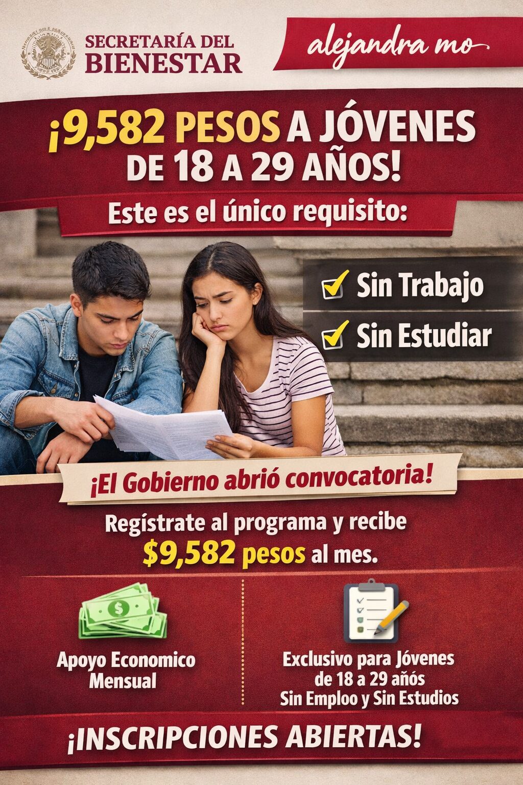 Secretaría del Bienestar otorga 9,582 pesos a jóvenes de 18 a 29 años: requisitos, cómo registrarse y dónde solicitar el apoyo