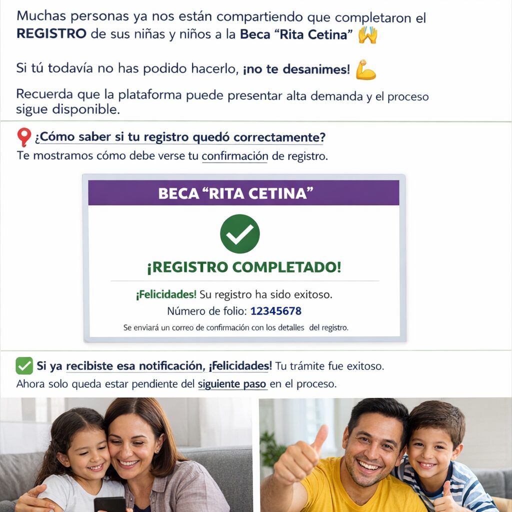 Beca “Rita Cetina”: continúan los registros y así puedes confirmar si tu trámite fue exitoso