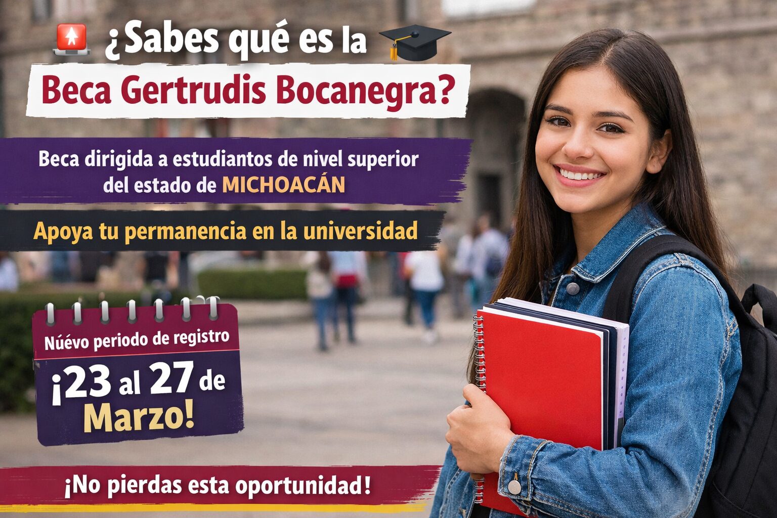 ¿Qué es la Beca Gertrudis Bocanegra y cómo acceder a este apoyo en Michoacán?