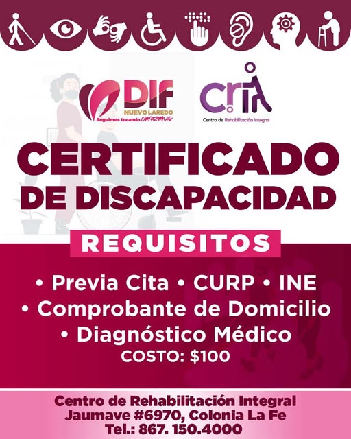 Certificado de discapacidad: requisito clave para acceder a Pensiones del Bienestar y cómo tramitarlo en Nuevo Laredo