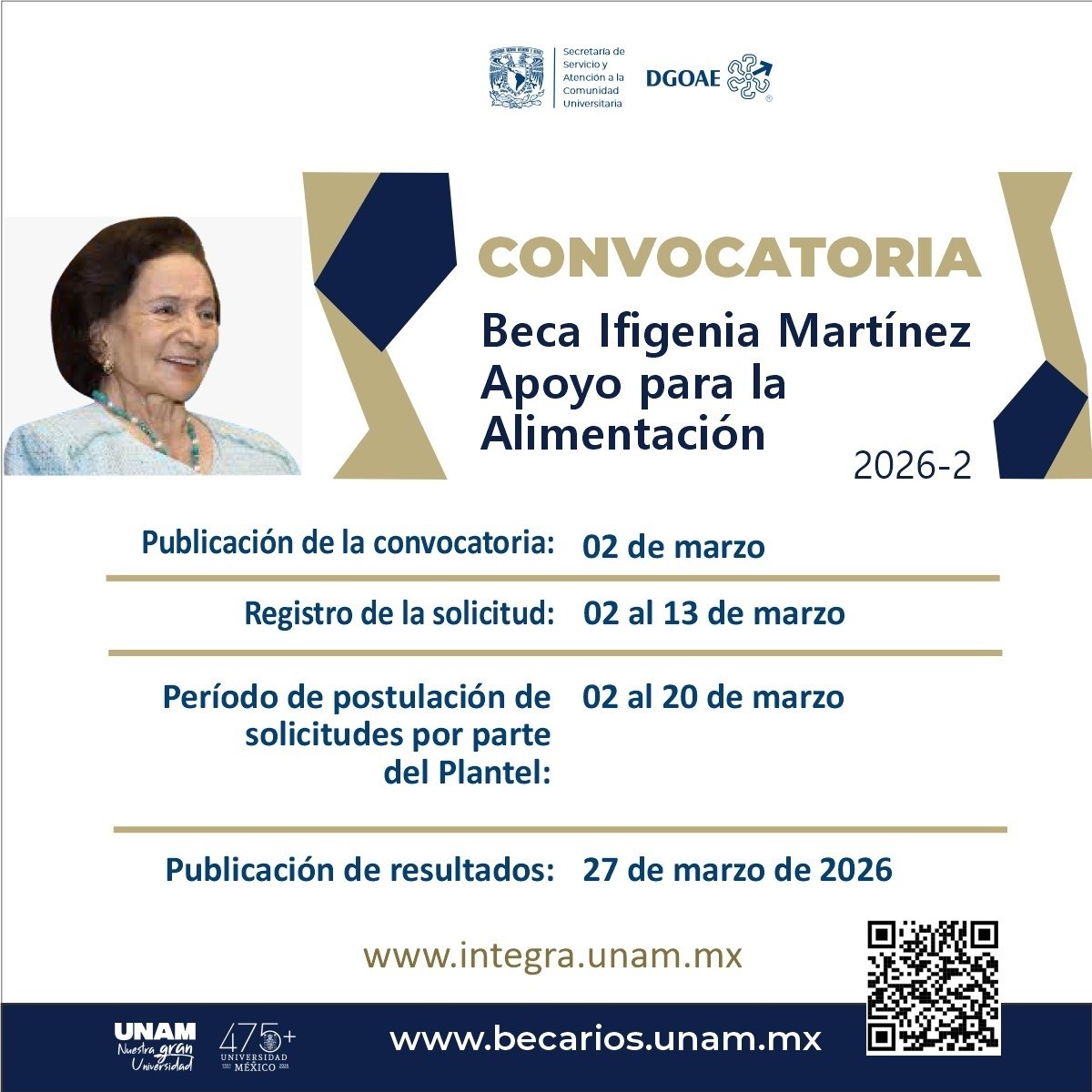 Convocatoria abierta: Beca Ifigenia Martínez Apoyo para la Alimentación 2026-2 en la UNAM; así puedes solicitar este apoyo económico