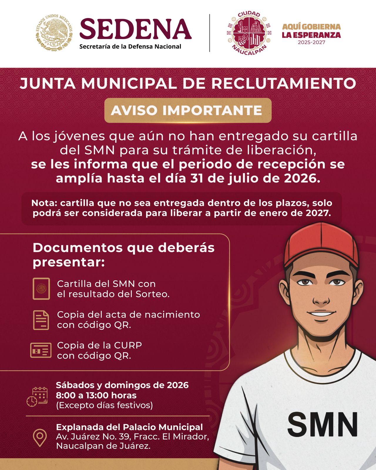 Aviso importante del Servicio Militar Nacional: amplían plazo para entregar la cartilla para liberación hasta julio de 2026