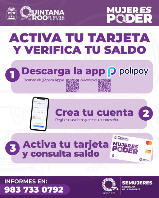 Mujeres beneficiarias ya pueden activar su tarjeta digital del programa “Mujer Es Poder” en minutos desde el celular