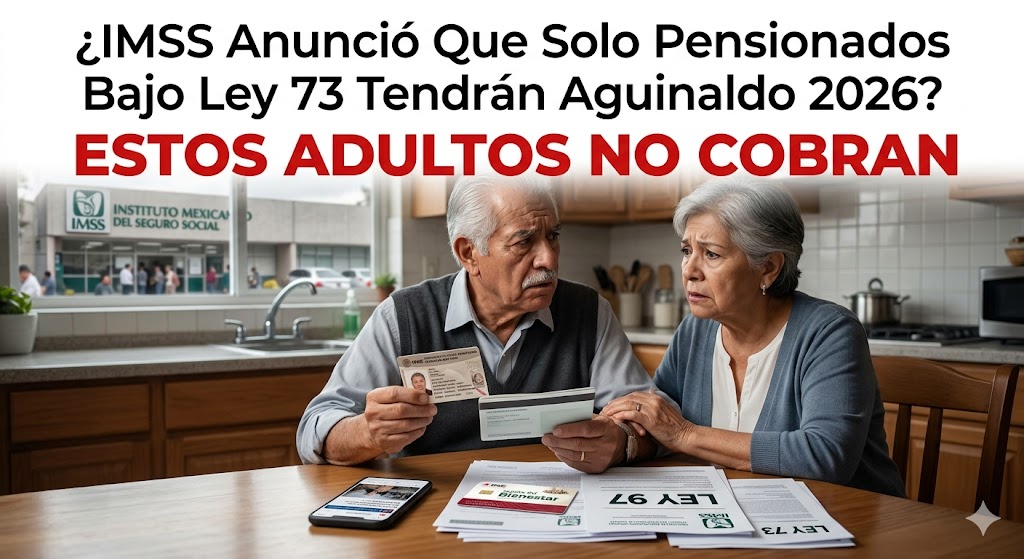 🚨 ¿Solo pensionados de la Ley 73 recibirán aguinaldo en 2026? La verdad que el IMSS sí confirmó (y a quiénes deja fuera)