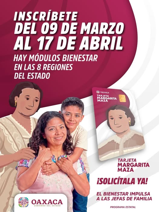 La convocatoria de la Tarjeta Margarita Maza sigue abierta. ¡Regístrate!