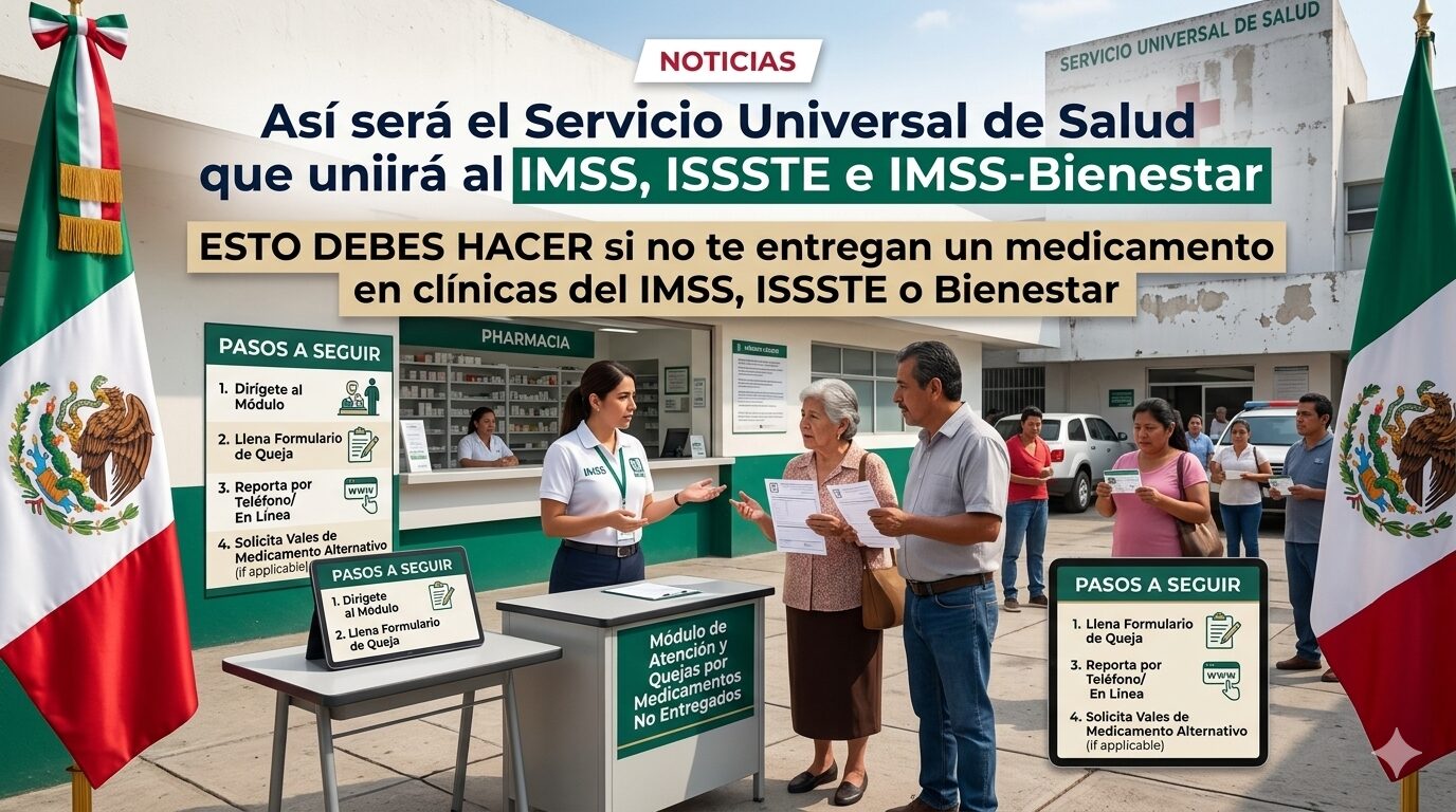 🚨 ¡No te quedes sin tu medicamento! Esto debes hacer HOY si el IMSS, ISSSTE o Bienestar no te lo entrega