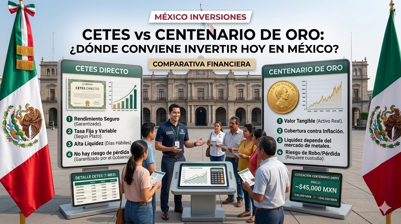 🔥 Cetes vs Centenario de Oro en 2026: la verdad que pocos te dicen sobre dónde invertir tu dinero hoy en México
