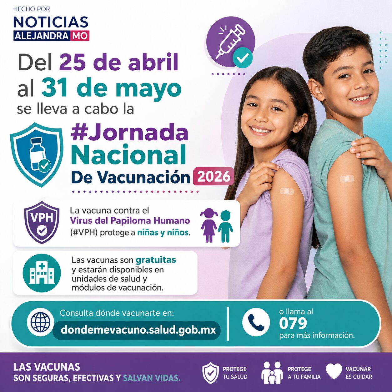 🚨 Vacuna contra el VPH 2026: Gobierno lanza jornada masiva gratuita para proteger a niñas y niños en todo México