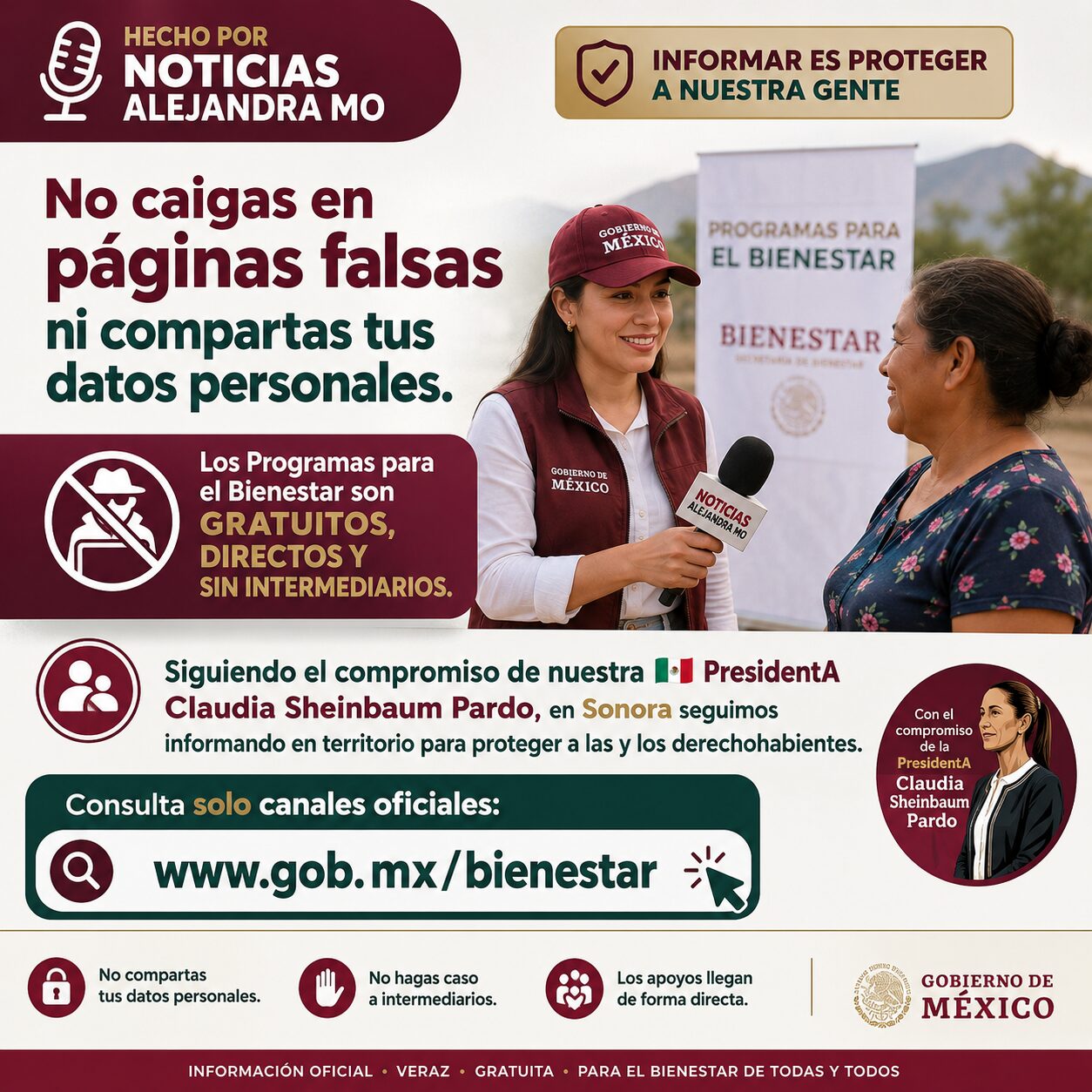 🚨 ALERTA BIENESTAR 2026: Gobierno de Claudia Sheinbaum lanza aviso urgente por páginas falsas y robo de datos en México