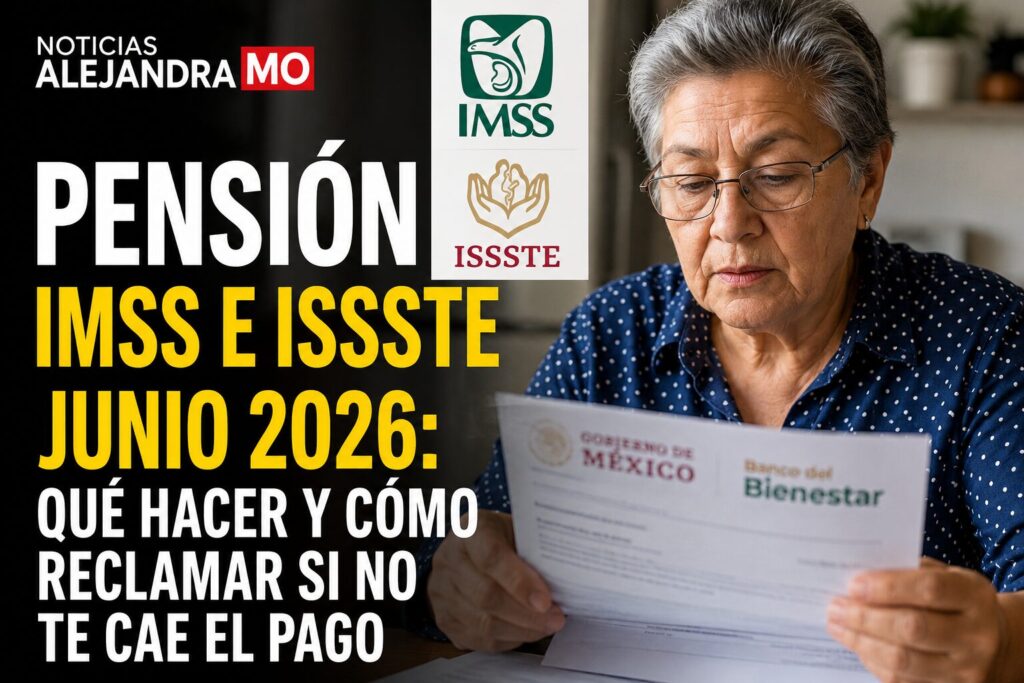 Pensión IMSS e ISSSTE junio 2026: qué hacer y cómo reclamar si no te ...