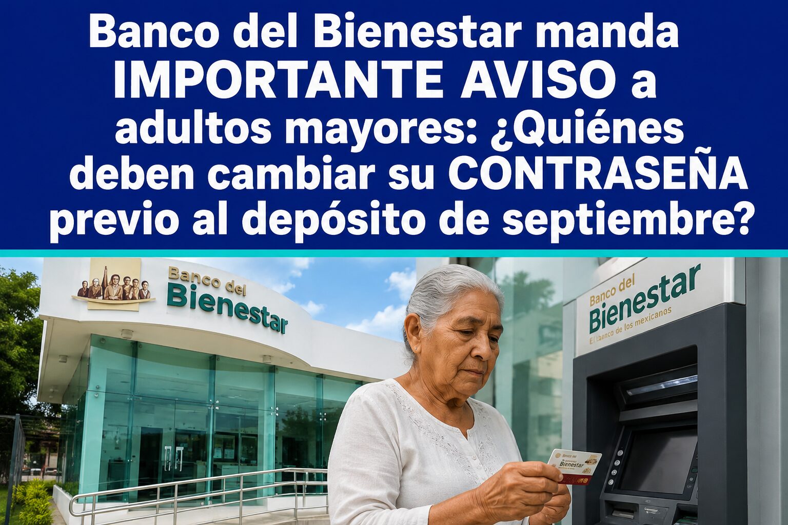 Pensión Bienestar septiembre 2026: esta es la razón por la que recomiendan cambiar el NIP de la Tarjeta del Banco del Bienestar