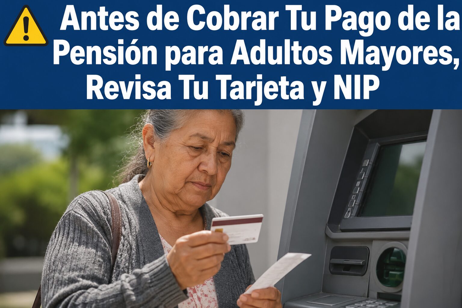 ¡ATENCIÓN ADULTOS MAYORES! Antes de Retirar Tu Pensión Bienestar, REVISA TU TARJETA Y NIP: Esto Debes Saber