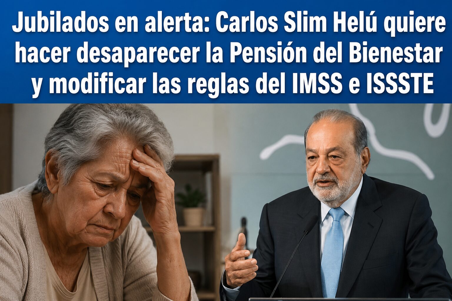 Carlos Slim propone cambiar las pensiones en México: ¿desaparecería la Pensión del Bienestar y habría que trabajar hasta los 75 años?