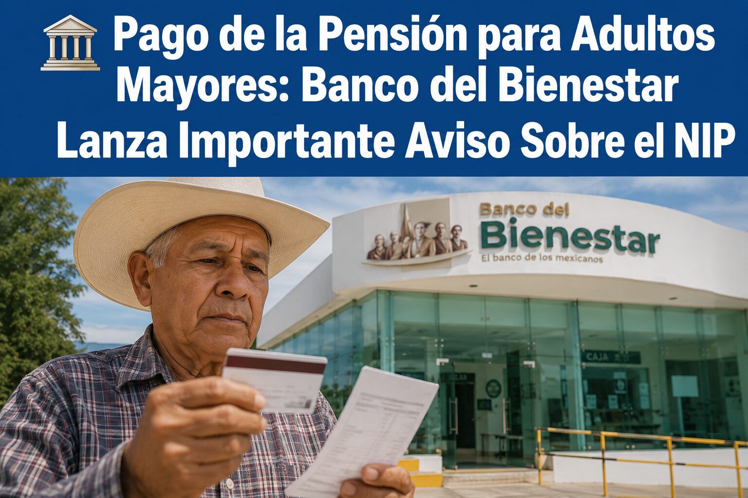 🚨 PENSIÓN BIENESTAR: BANCO DEL BIENESTAR DA AVISO SOBRE EL NIP DE LA TARJETA Y ESTO DEBEN SABER LOS ADULTOS MAYORES
