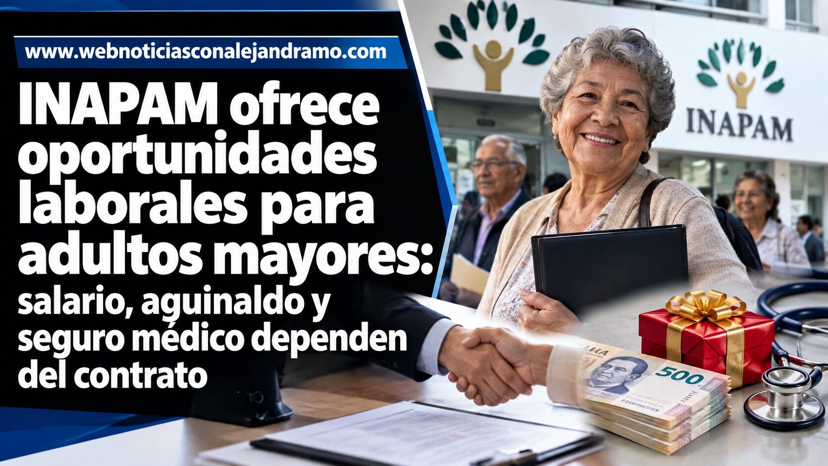 INAPAM ofrece oportunidades laborales para adultos mayores: salario, aguinaldo y seguro médico dependen del contrato