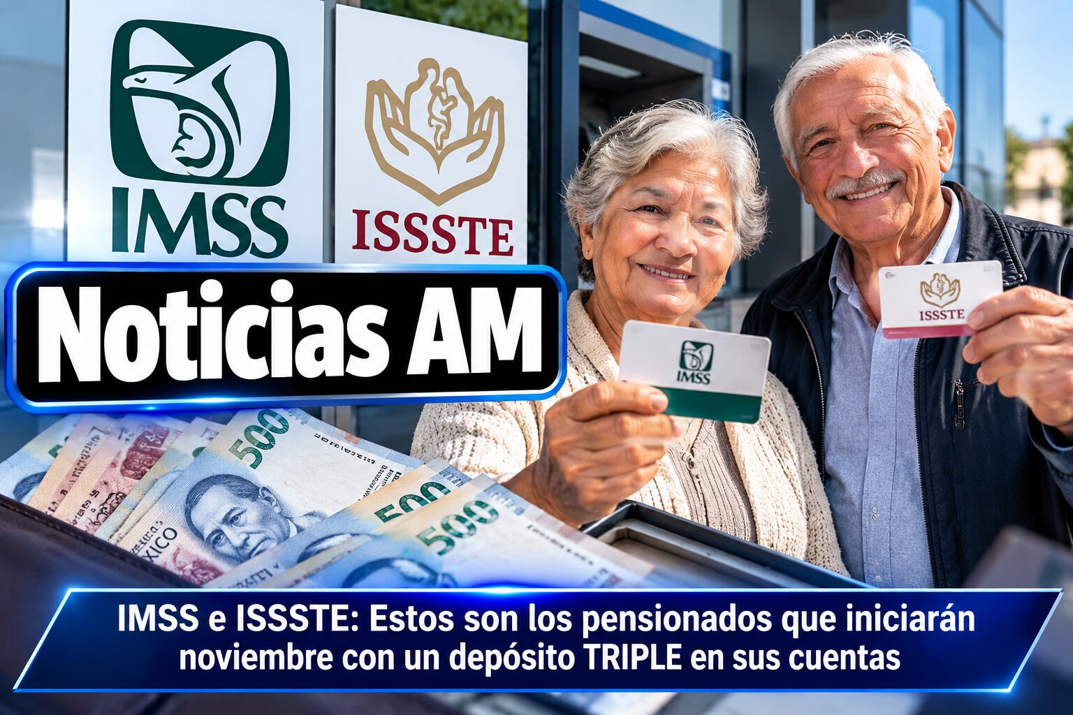 IMSS e ISSSTE: Estos pensionados podrían iniciar noviembre con un depósito triple en sus cuentas