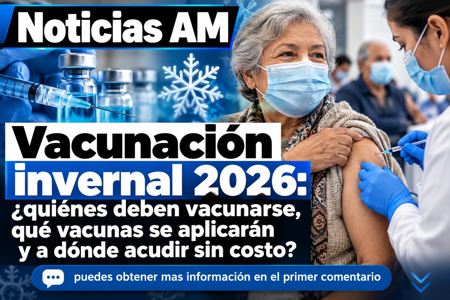 Vacunación invernal 2026: ¿quiénes deben vacunarse, qué vacunas se aplicarán y a dónde acudir sin costo?